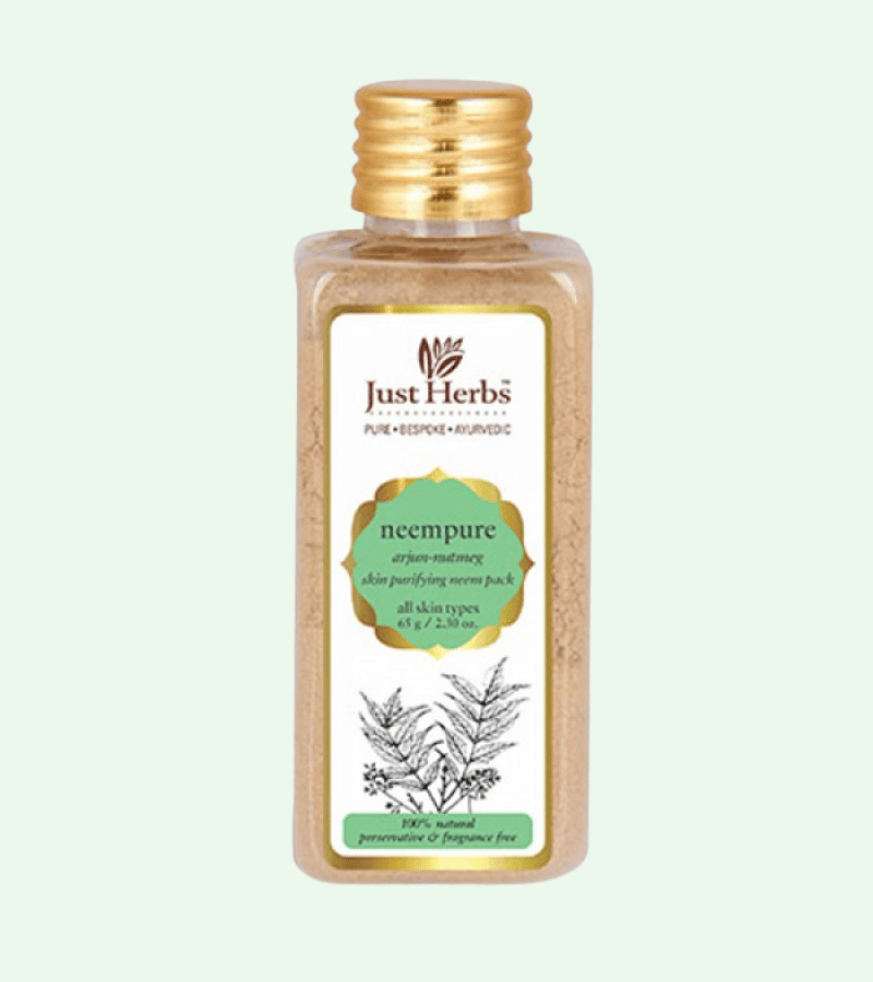 Just Herbs Arjun–Nutmeg Skin Purifying Neem Pack